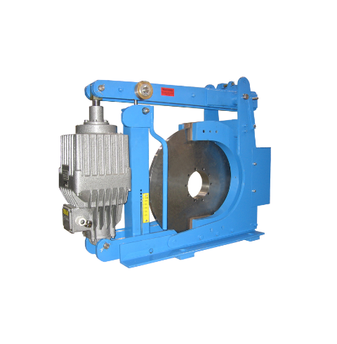 Winkle Thruster-style brake assembly for cranes